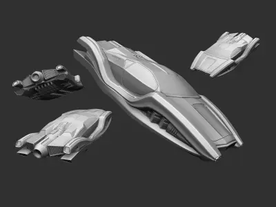 Car of the future 3D print model
