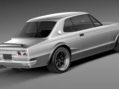 Nissan Skyline 1968-1972 3D model