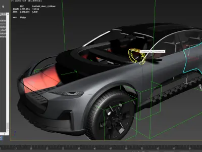 Audi Activesphere Concept  Low-poly 3D model