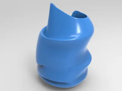 Abstract Vase Low-poly 3D model