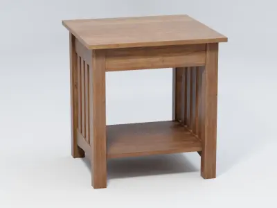 Classic Mission End Table 3D model