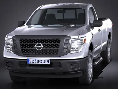 Nissan Titan Single Cab Regular 2017 3D model