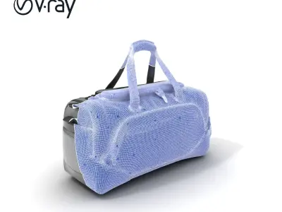 Travel Duffel Bag Model Pack Low-poly 3D model