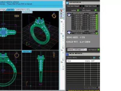 Vintage Halo Solitaire Ring CAD Design Luxury Engagement Model 3D print model