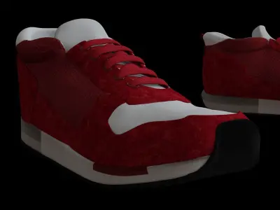 Sneakers Red 3D model