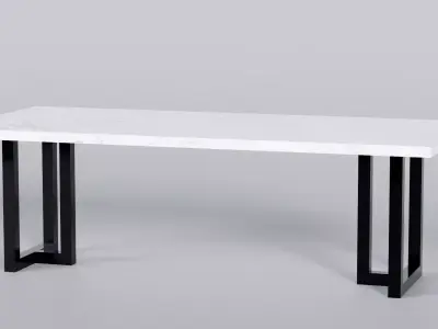Marble Table 3D Model True 4K PBR Renders  Low-poly 3D model
