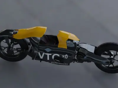 motorbike vehicle pixemach auto series 3D model
