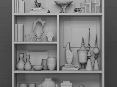 Decorative shelves 3D model