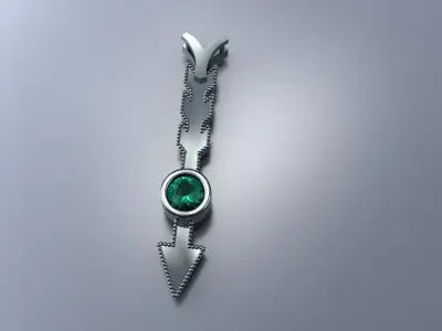 Ladies Round Bezel Pendant Gold Sterling Platinum Luxury 3D print model