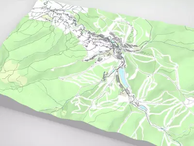 Bukovel  resort Carpathians Ukraine  3D model