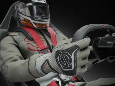 High Quality Race Driver Suit 3D model