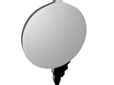 Bronze bulldog head 3D model