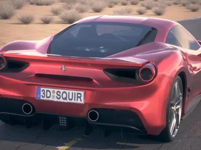 Ferrari 488 GTB 2017  3D model