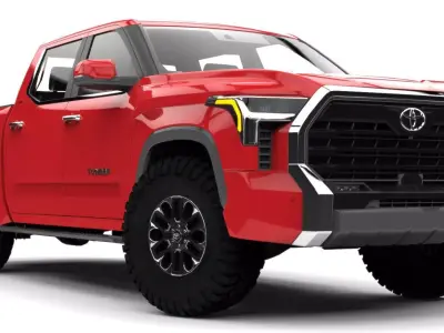 TOYOTA TUNDRA 2024 LIMITED  Low-poly 3D model