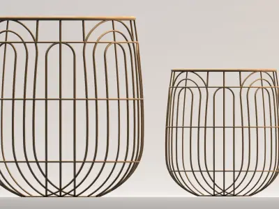 Wicker Basket 3D model