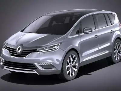 Renault Espace 2017 VRAY 3D model