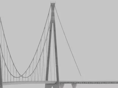 Norway Bridge - Halogaland 3D model