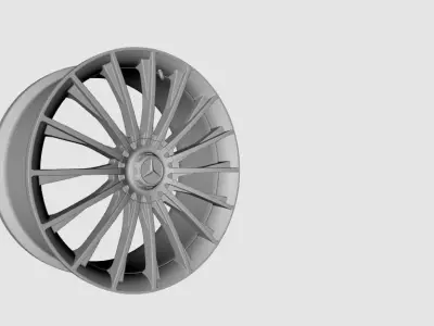 wheels 2018 Mercedes S AMG 3D model