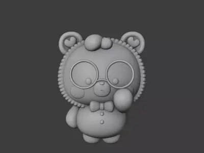 bear 123 3D print model