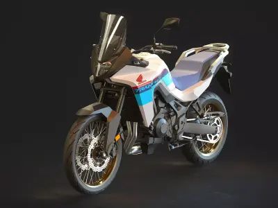 Base model  Honda Transalp 750 2023 3D model