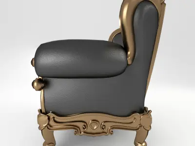 Luxury Armchair 158 3D model