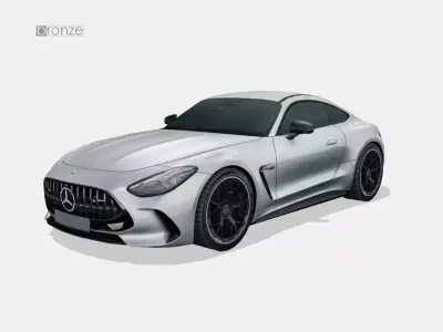 Mercedes-Benz AMG GT 2024 Low-poly 3D model