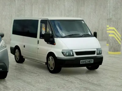 6 Low Poly g VANs Low-poly 3D model