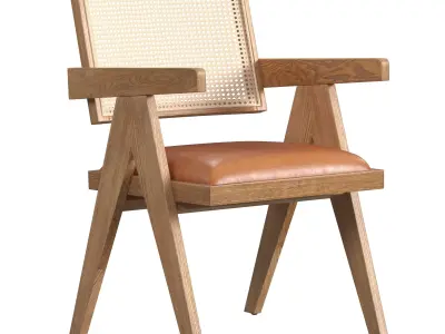 Douglas genuine leather chair 3D model