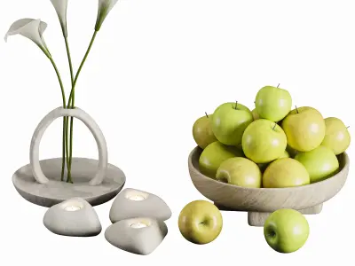 kitchen accessories 01 3D model