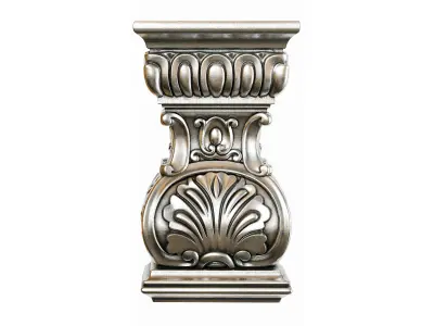 Classic capital 07 3D model