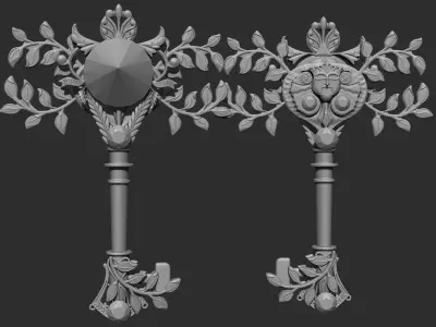 spring key 3D print model