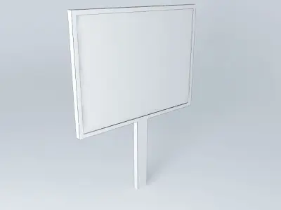 A Billboard your add here sign Free 3D model