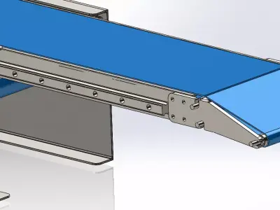 The Telescopic Conveyor is available in STEP file format 3D print model