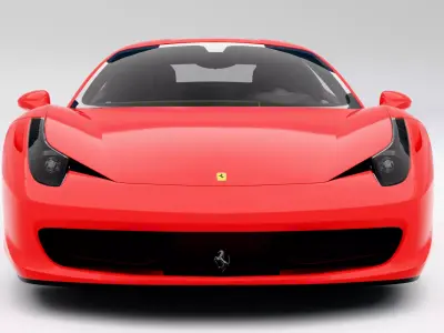 Ferrari 458 Italia Low-poly 3D model