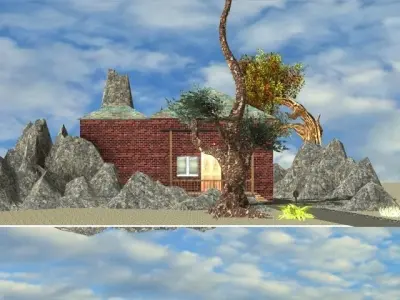 Khan home scene 3D model