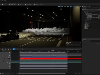 Car Control Rig for Unreal Engine  Low-poly 3D model