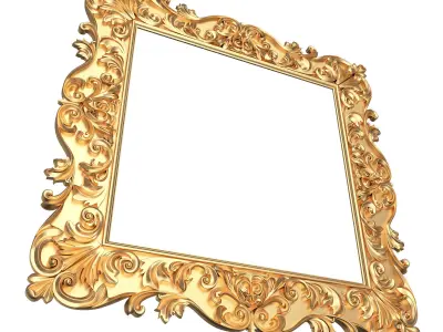 Classic Frame 01 Low-poly 3D model