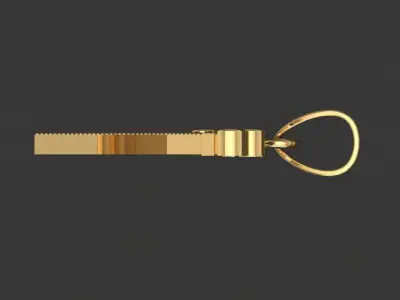 K letter pendant 3D print model