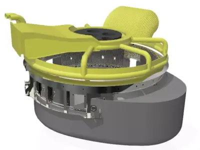 steel melting electric arc furnace assembly 3D print model