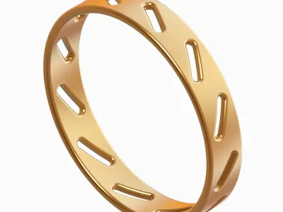 Glamorous Exquisite Bangle 3D print model