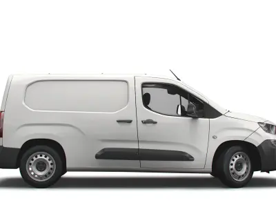 Peugeot Partner UK-spec Professional Long 2020 3D model