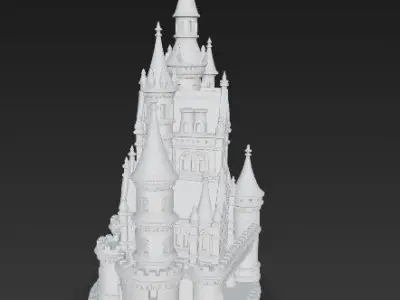 The 3D Form of Dreams Fantasy Castle Digital Model 3D print model