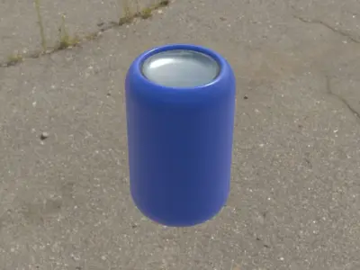 Sci-fi gas barrel Free low-poly 3D model