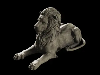 Lion Stachu High-Poly 3D model