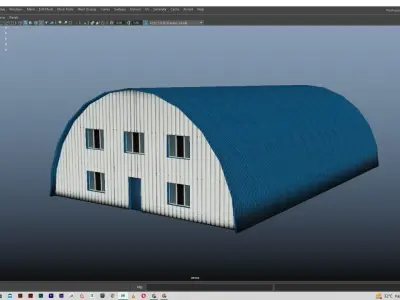 Low Poly Shed 3D model