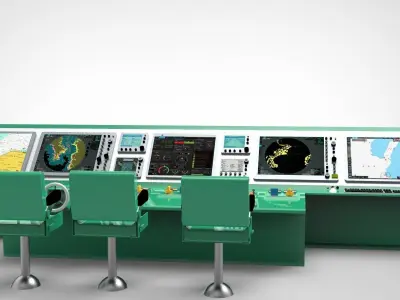 Navigation room ship 3D model