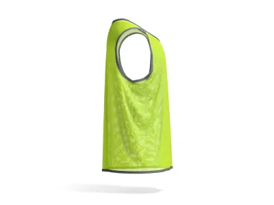 Green Football Team Practice Vest - soccer for training uniform 3D model