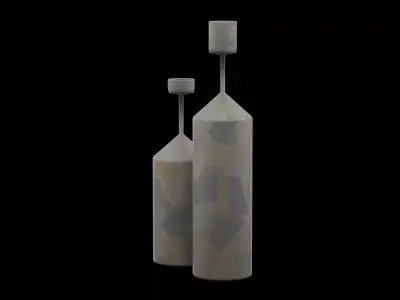 Decoration Vases Low-poly 3D model