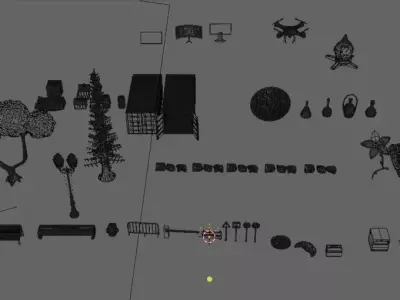 41 Stylized Low Poly Props Pack   Game Ready Assets Collection Low-poly 3D model