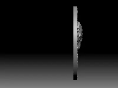 elephent 3d base relief pendant cnc design 3D print model